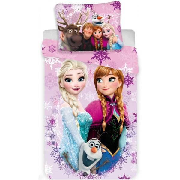 PRAAK Voodipesu 100x135 Frozen Roosa