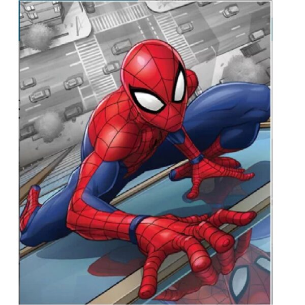 Fliistekk 120x140cm Spiderman Helesinine