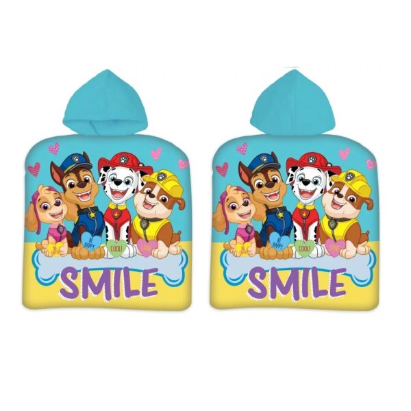 Lasterätik-Poncho 50x100cm Paw Patrol Smile