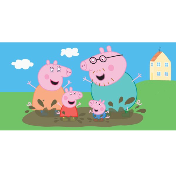 Saunalina 70x140cm Peppa Pig Õnnelik pere