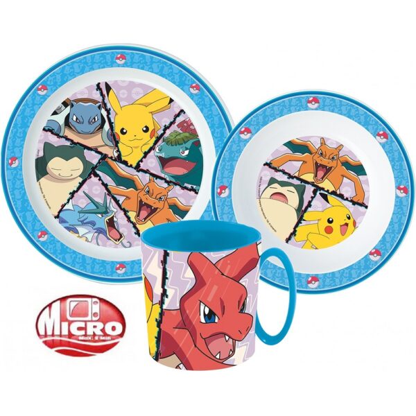 Sööginõude komplekt Pokemon