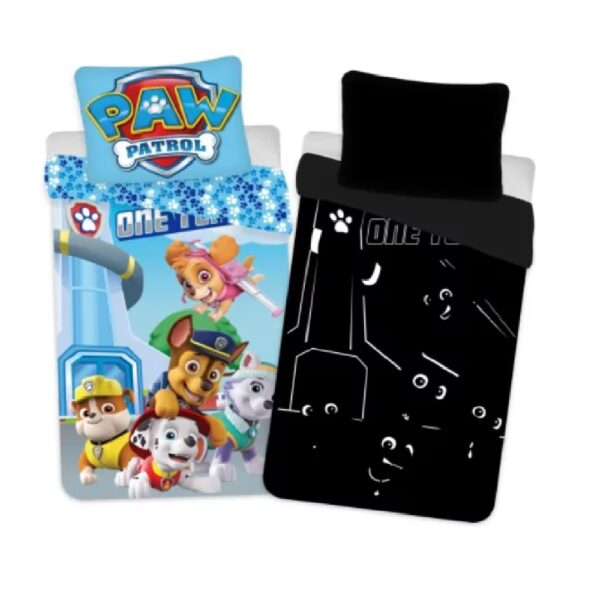 Pimedas helendav voodipesu 140x200 Paw Patrol