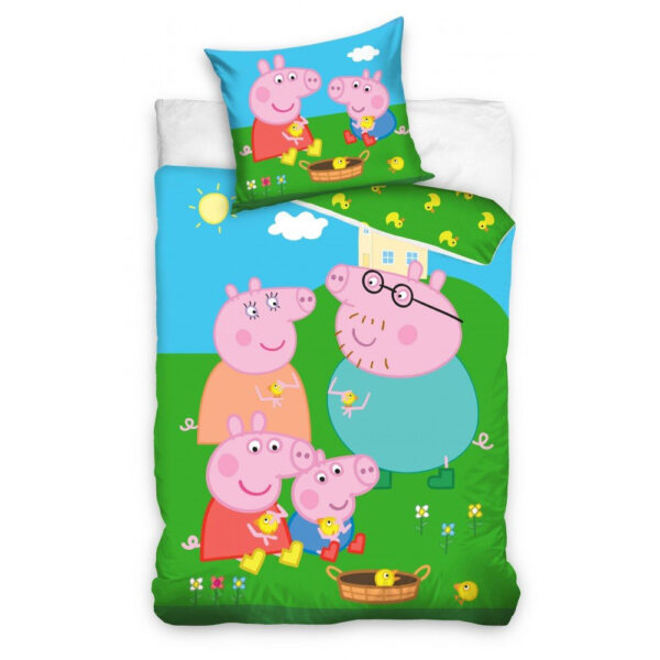 Voodipesu 140x200+60x63 Peppa Pig