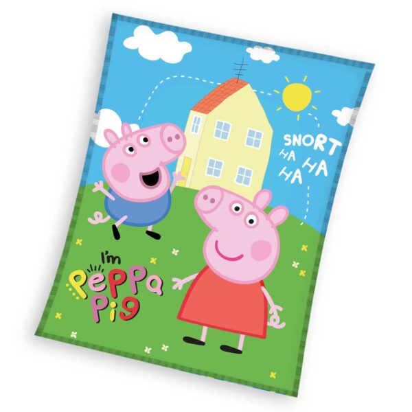 Fliistekk 150x200 Peppa Pig