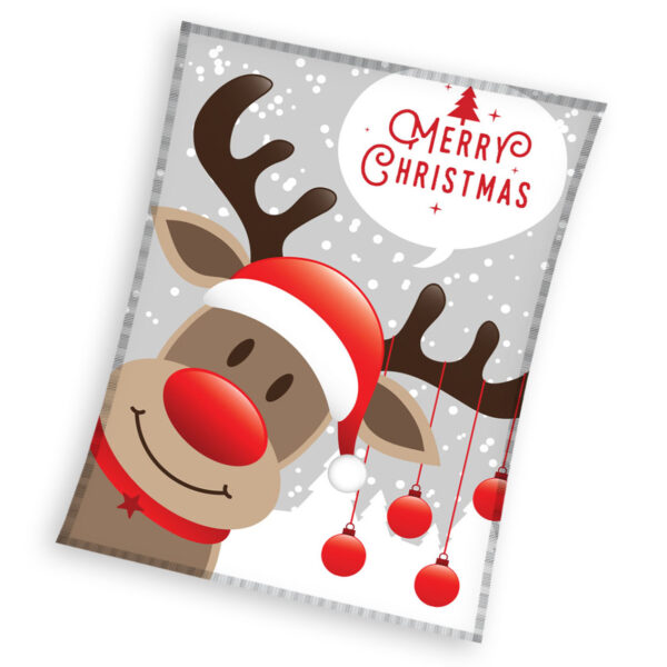 Fliistekk 150x200 Merry Christmas