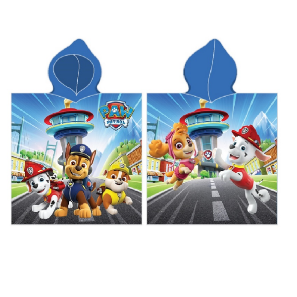 Lasterätik-Poncho 50x115cm Paw Patrol
