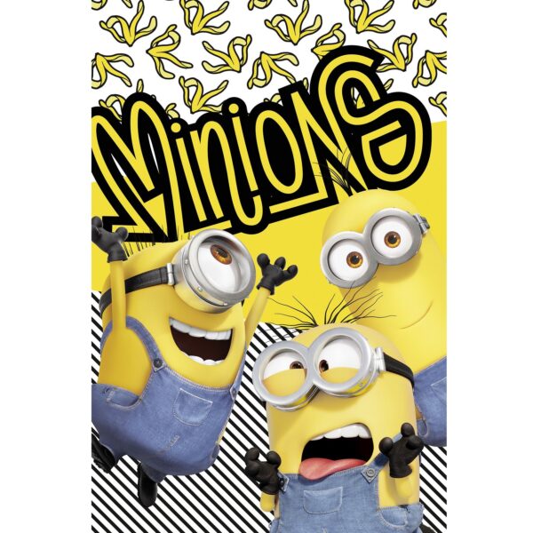 Fliistekk 100x150 Minions "Banana"