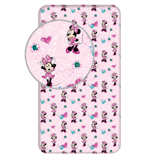 Voodilina 90x200 Minnie Mouse "Flowers 02"