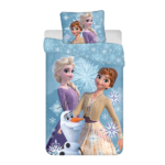 Voodipesukomplekt 140×200 Frozen "White snowflake", 2-osaline