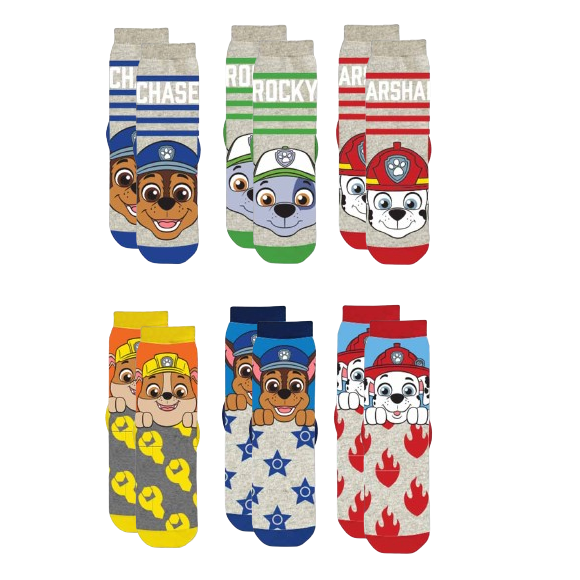 Sokid Paw Patrol (6-pakk)