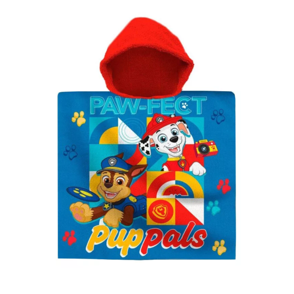 Lasterätik-Poncho 60x120cm Paw Patrol