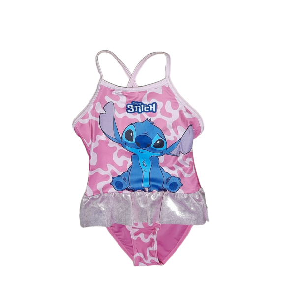 Ujumistrikoo Lilo&Stitch (heleroosa)