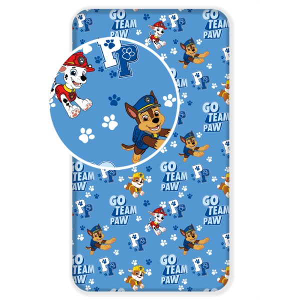 Voodilina kummiga Paw Patrol Go Team  90x200 cm