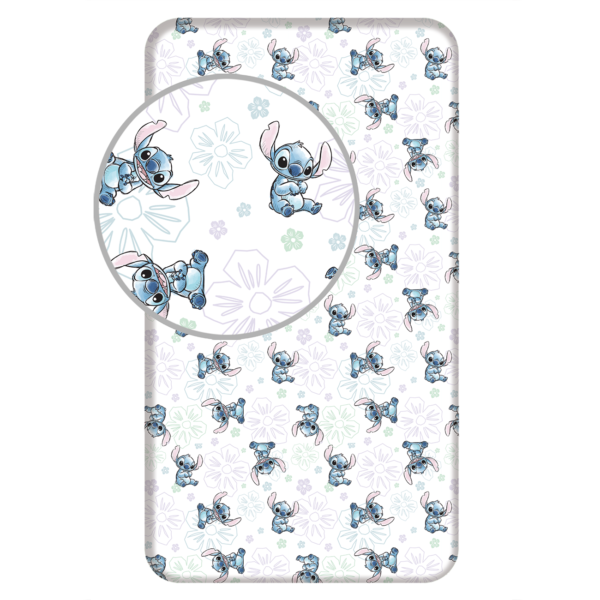 Voodilina 90x200 Lilo&Stitch "Ohana White"