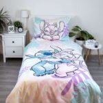 Voodipesukomplekt 140×200+60x80 Lilo un Stitch "Leaves", 2-osaline - Image 2