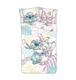 Voodipesukomplekt 140×200+60x80 Lilo un Stitch "Leaves", 2-osaline