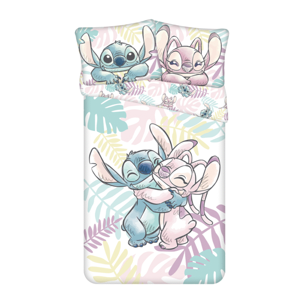 Voodipesu 140×200+50x70 Lilo & Stitch "Leaves"