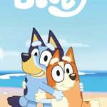 Bluey Beach Day polar fliistekk 100x150cm