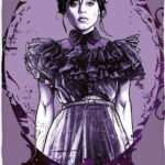 Käterätik Wednesday Gothic 30x50cm