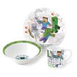 Portselanist õhtusöögikomplekt kinkekarbis Minecraft Explore More