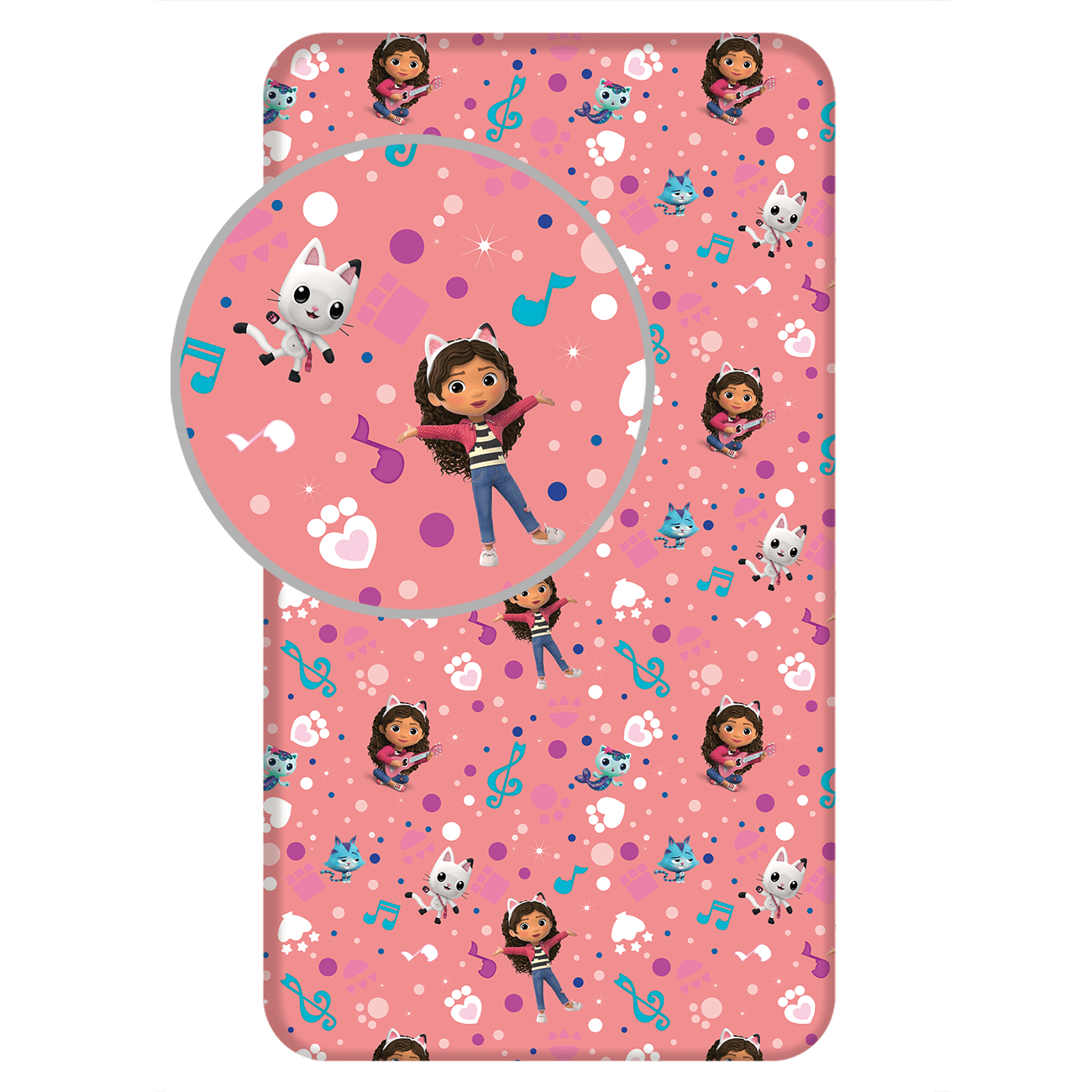 037355 Kummiga Voodilina 90x200 Gabby's Dollhouse - Image 1