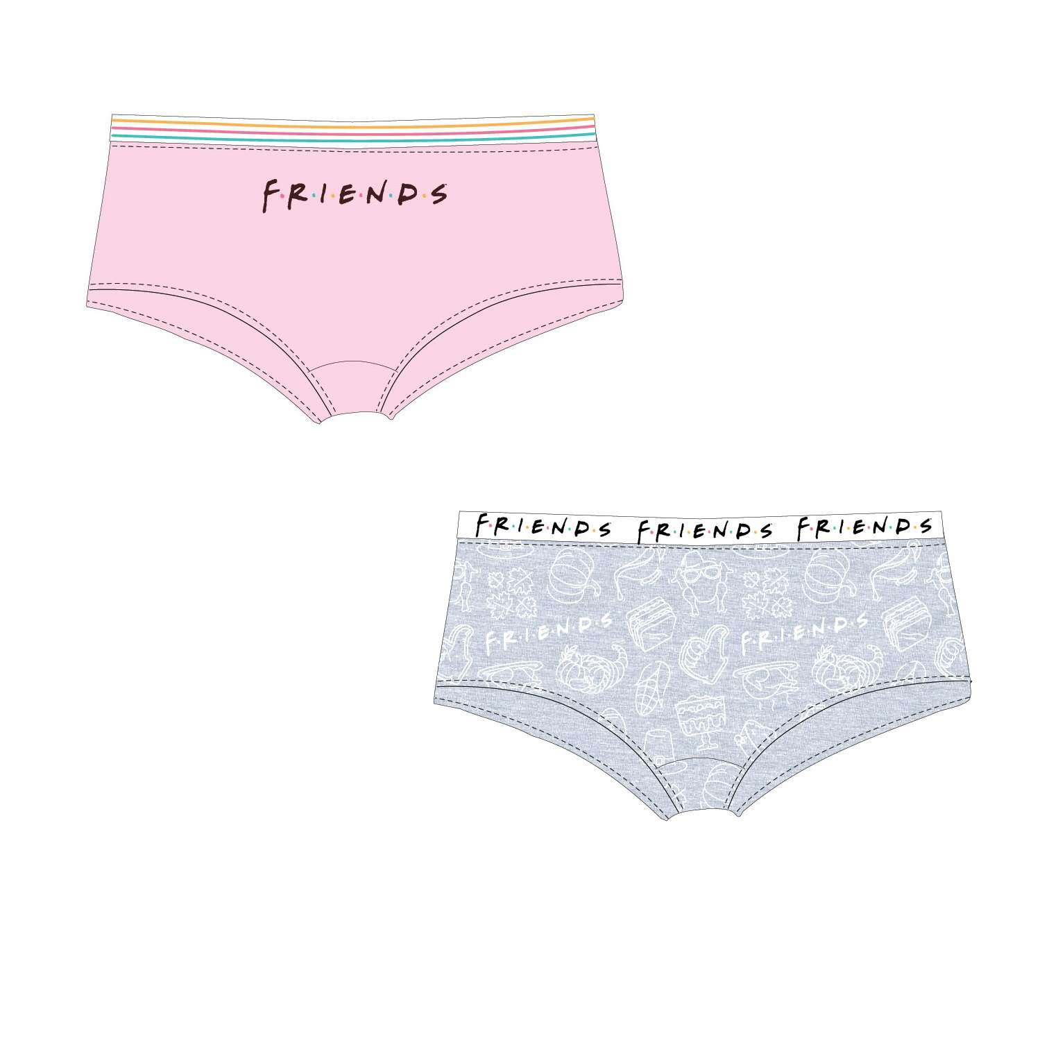 63051_1 Aluspüksid Friends (2-pakk) - Image 1