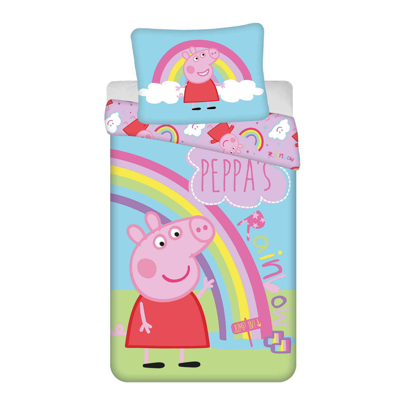 039502 Voodipesukomplekt 140×200 Peppa Pig, 2-osaline - Image 1