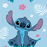 Fliistekk 100x150cm Lilo & Stitch