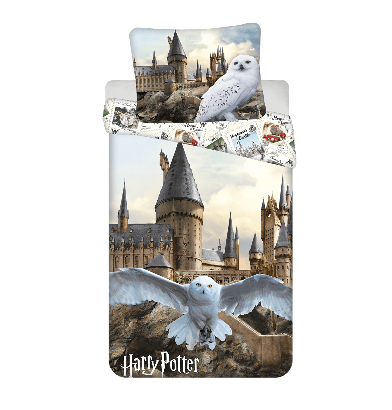 3040690 Voodipesukomplekt 140×200 Harry Potter "Hedwig 02", 2-osaline - Image 1